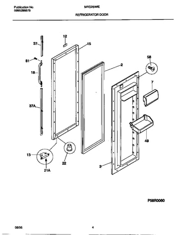 Refrigerator door