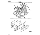Universal/Multiflex (Frigidaire) MGF354SEDC top/drawer diagram