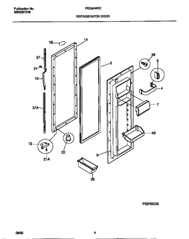 Refrigerator door