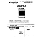 Universal/Multiflex (Frigidaire) MEF318BBDD cover diagram