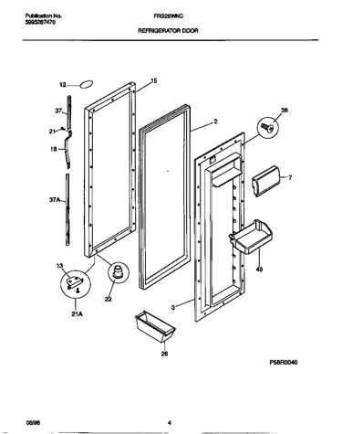 Refrigerator door