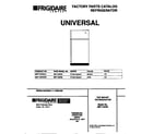Universal/Multiflex (Frigidaire) MRT15DREW1 cover diagram