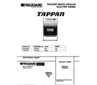 Tappan TEF387CCTC cover diagram