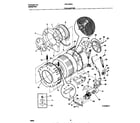 Frigidaire FWT445GCS0 tub & motor diagram