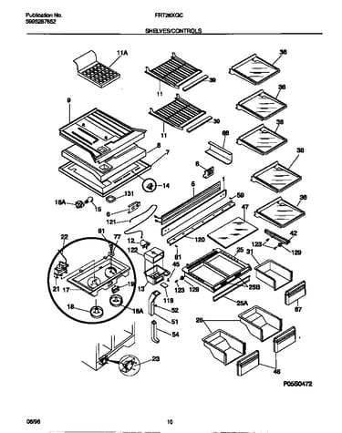 Shelves/controls