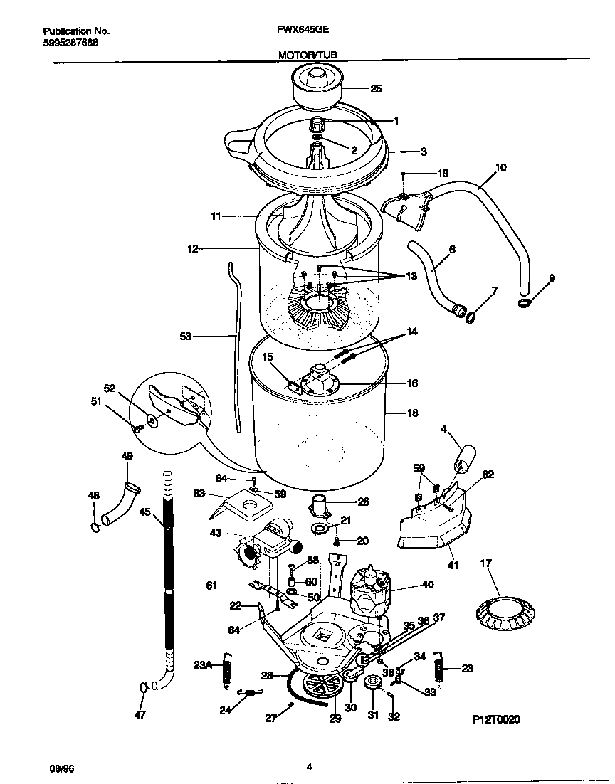 Motor/tub