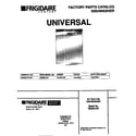Universal/Multiflex (Frigidaire) MDB531RFR0 cover diagram