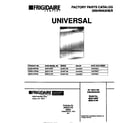 Universal/Multiflex (Frigidaire) MDB121RFS0 cover diagram