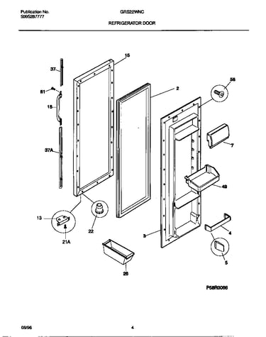 Refrigerator door