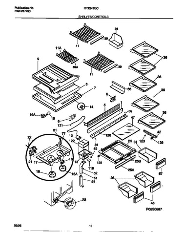 Shelves/controls