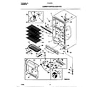Frigidaire FFU20F9CW3 cabinet/control/shelves diagram