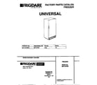 Universal/Multiflex (Frigidaire) MFU16F3BW6 cover diagram
