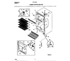 Universal/Multiflex (Frigidaire) MFU16F3BW6 cabinet/controls/shelves diagram