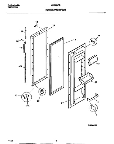 Refrigerator door