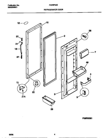 Refrigerator door