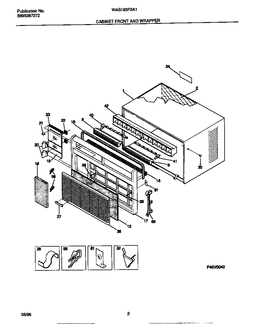 Cabinet front and wrapper