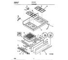 Universal/Multiflex (Frigidaire) MGF324WESC top/drawer diagram