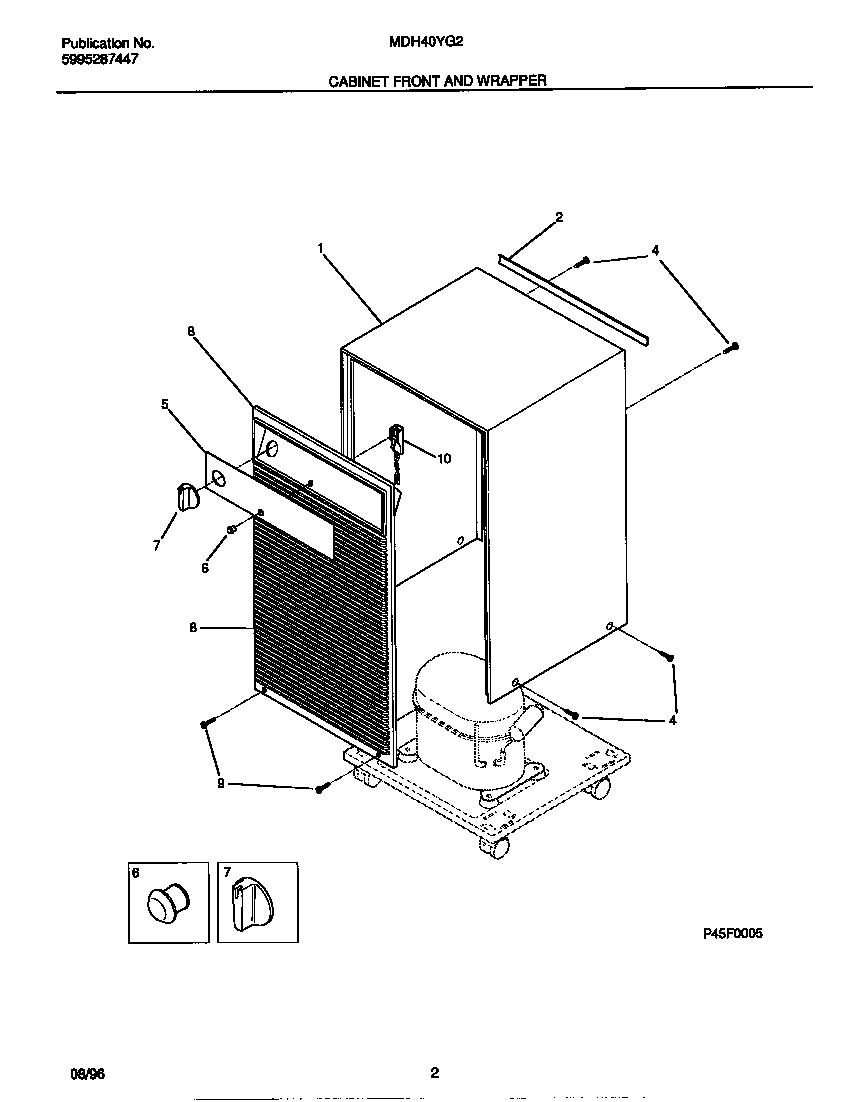 Cabinet front and wrapper