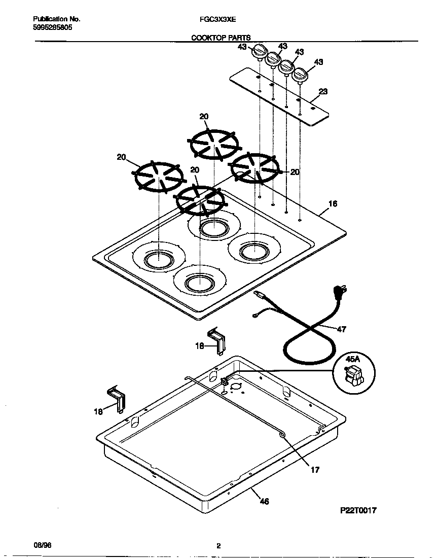 Cooktop parts