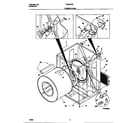 Frigidaire FDE646GES0 cabinet/drum diagram