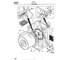 Frigidaire FSE747GES0 cabinet/drum diagram