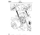 Frigidaire FDE747GES0 cabinet/drum diagram