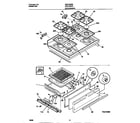 Universal/Multiflex (Frigidaire) MGF335CESA top/drawer diagram