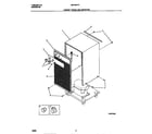 Frigidaire MDH40YF1 cabinet front and wrapper diagram