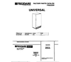 Universal/Multiflex (Frigidaire) MFU20F3BW5 cover diagram