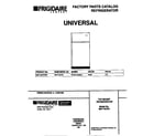 Universal/Multiflex (Frigidaire) MRT15CPEW1 cover diagram