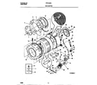 Frigidaire FWT445GES0 tub & motor diagram
