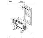 White-Westinghouse WAL123Y1A4 window mounting parts diagram