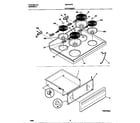 Universal/Multiflex (Frigidaire) MEF305PBDE top/drawer diagram