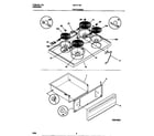 Universal/Multiflex (Frigidaire) MEF311SBWF top/drawer diagram