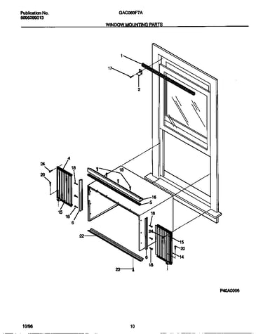Window mounting parts