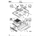 Universal/Multiflex (Frigidaire) MGF300PBDE top/drawer diagram
