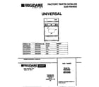 Universal/Multiflex (Frigidaire) MGF324SEDB cover diagram