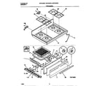 Universal/Multiflex (Frigidaire) MGF324SEWB top/drawer diagram