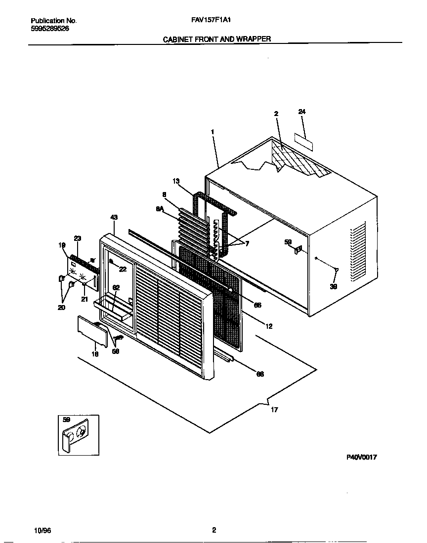 Cabinet front and wrapper