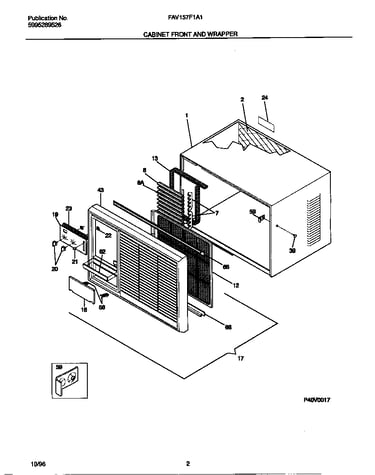 Cabinet front and wrapper