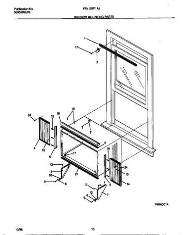 Window mounting parts