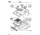 Universal/Multiflex (Frigidaire) MGF311SBWD top/drawer diagram