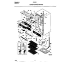 Frigidaire B30LSPSC0 cabinet/control/shelves diagram