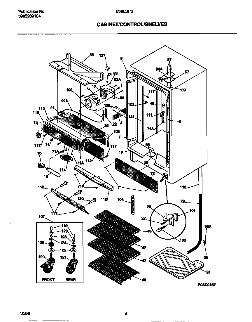 Cabinet/control/shelves