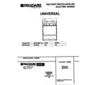 Universal/Multiflex (Frigidaire) MEF300PXWC cover diagram
