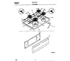 Universal/Multiflex (Frigidaire) MEF300PXWC top/drawer diagram