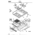 Universal/Multiflex (Frigidaire) MGF345BEWB top/drawer diagram