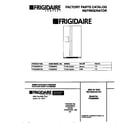 Frigidaire FRS26WNCW4 cover diagram