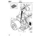 Frigidaire FDG8977EW0 cabinet/drum diagram