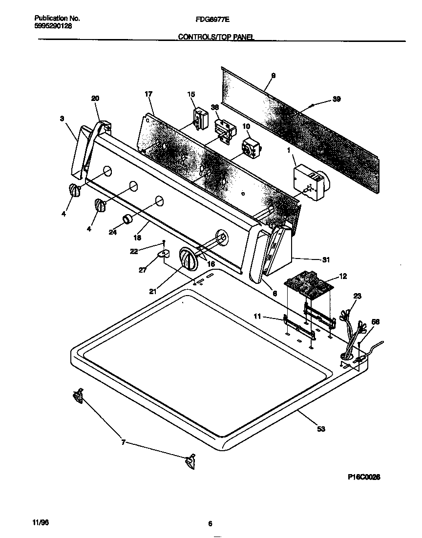 Controls/top panel